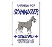 Schnauzer Novelty Sticker Dog Pet Parking Road Decals 8X12 Inches
