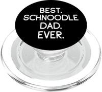 Schnauzer Poodle Mix Best Schnoodle Dad Ever PopSockets PopGrip for MagSafe