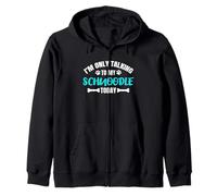 Schnauzer Poodle Mix I'm Only Talking To My Schnoodle Today Zip Hoodie