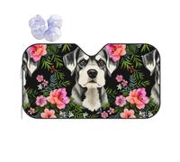 Schnauzer Print Car Sunshade For Windshield, Car Sunshade For Most Cars With Suction Cups