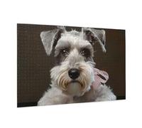 Schnauzer Printed Picture Puzzle 1000 Pieces,Personalised Jigsaw Puzzle,Wooden Jigsaw Puzzles For Adults And Kids,Fun Jigsaw Puzzles As A Xmas Gift Or Decorative Collection.
