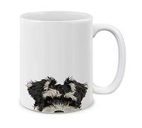 Schnauzer Puppy Dog Coffee Cups Porcelain Tea Mug Ceramic Mugs 330Ml for Milk Cappuccino Restaurant