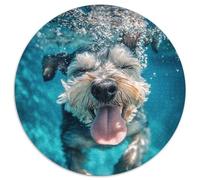 Schnauzer Puzzle 1000Pc Jigsaw Rotundity Jigsaws Adults Kids Puzzles Games Inspirational Adult Challenge Reliever Family Game Stress 1000pcs (67.5x67.5cm)