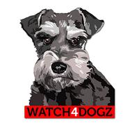 Schnauzer Sticker Decal, 10 x 11.5 cm, Pack of 2