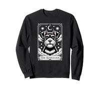 Schnauzer Tarot Card Graphic - Novelty Dog Breed Design Sweatshirt