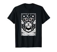 Schnauzer Tarot Card Graphic - Novelty Dog Breed Design T-Shirt