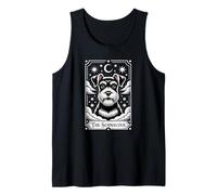 Schnauzer Tarot Card Graphic - Novelty Dog Breed Design Tank Top