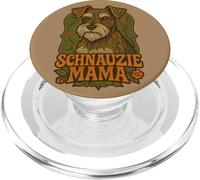 Schnauzie Mama Cute Miniature Schnauzer Dog Lover PopSockets PopGrip for MagSafe