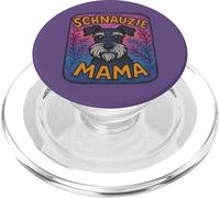 Schnauzie Mama Cute Miniature Schnauzer Dog Lover PopSockets PopGrip for MagSafe