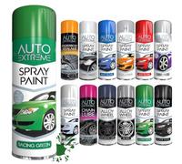 SCHNAZZ 1 x Auto Extreme Racing Green Aerosol Spray Paint 250ml, Professional Quality, Perfect Finish, Multipurpose Exterior and Interior Spray for Cars, Bikes,Vans, Metal, Wood and more