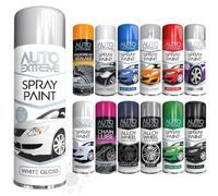 SCHNAZZ 1 x Auto Extreme White Gloss Aerosol Spray Paint 250ml, Professional Quality, Perfect Finish, Multipurpose Exterior and Interior Spray for Cars, Bikes,Vans, Metal, Wood and more