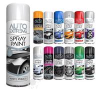 SCHNAZZ 1 x Auto Extreme White Primer Aerosol Spray Paint 250ml, Professional Quality, Perfect Finish, Multipurpose Exterior and Interior Spray for Cars, Bikes,Vans, Metal, Wood and more