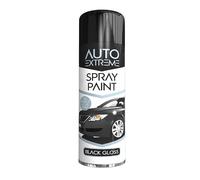 SCHNAZZ 2 x Auto Extreme Black Gloss Aerosol Spray Paint 250ml, Professional Quality, Perfect Finish, Multipurpose Exterior and Interior Spray for Cars, Bikes,Vans, Metal, Wood and more
