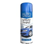 SCHNAZZ 2 x Auto Extreme Blue Gloss Aerosol Spray Paint 250ml, Professional Quality, Perfect Finish, Multipurpose Exterior and Interior Spray for Cars, Bikes,Vans, Metal, Wood and more