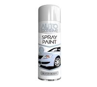 SCHNAZZ 4 x Auto Extreme Silver Body Aerosol Spray Paint 250ml, Professional Quality, Perfect Finish, Multipurpose Exterior and Interior Spray for Cars, Bikes,Vans, Metal, Wood and more
