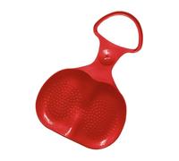 Schneeschlitten Rodel | Lenkschlitten mit Bremse | Winter Sledding Supplies for Kinder & Erwachsene | Robuster Kunststoff Bob für Familie & Skiresort | Inklusive Zugseil Blau | Winterspaß Draußen