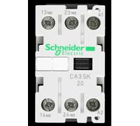 SCHNEIDER 10 AMP DOUBLE POLE NO AUXILIARY CONTACTOR 24V COIL CA3 SK20BD