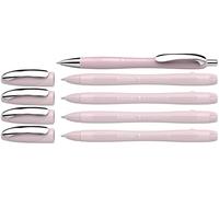 Schneider 150235 Slider Memo XB and Slider Rave XB Ballpoint Pen (Housing Colour: Pearl, Ink Colour: Blue) 4 + 1 Item