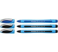 Schneider 150292 Slider Memo XB Ballpoint Pen (Line Width: XB, Made in Germany), 3-Piece Case, 2x Black / 1x Blue