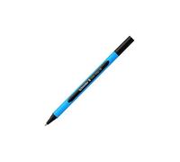 Schneider 152201 Ballpoint Pen Slider Edge with Cap XB Black Barrel Colour: Cyan-Black, 10 Count (Pack of 1)