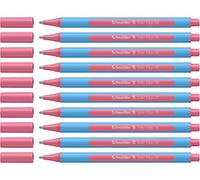 Schneider 152222 Slider Edge Pastel XB Ballpoint Pen (Triangular Pens with Line Width XB) Pack of 10 Flamingo