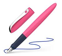 Schneider 162119 Wavy Fountain Pen for Right- and Left-Handed Users with Beginner Nib Pink