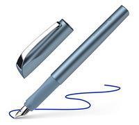 Schneider 168623 Ceod Shiny Fountain Pen (Right- and Left-Handed Users, Medium Nib, Including Ink Cartridge Royal Blue) Blue