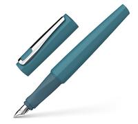 Schneider 168824 Tomo Fountain Pen (Refillable with Standard Ink Cartridges, Suitable for Right and Left-Handed Users) Deep Sea