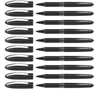 Schneider 183601 One Sign Rollerball Pen (Indelible, Line Width: 1 mm) Black, Pack of 10