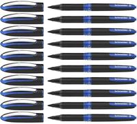 Schneider 183603 One Sign Rollerball Pen (Indelible, Line Width 1 mm) Blue Pack of 10