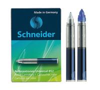 Schneider 185201 Rollerball Pen Refill 852 (M, ink, non-erasable ink Ink System Ink Reservoir) (Pack of 5 with 10 each) Königsblau / 5 Packungen