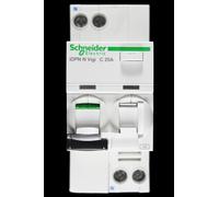 Schneider A9D31625 Residual Current Breaker with Overcurrent Protection, White