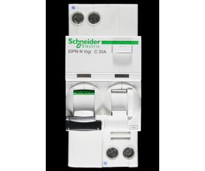 SCHNEIDER 25 AMP CURVE C 6kA 30mA DOUBLE POLE RCBO TYPE AC VIGI IDPN N A9D31625