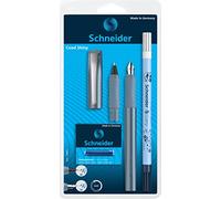 Schneider 74863 Ceod Shiny Writing Set with Fountain Pen, Rollerball Pen, Ink Killer (Right and Left-Handed Users, Medium Nib, Includes Royal Blue) Pacific Blue 9-Piece Set (1 Pack)