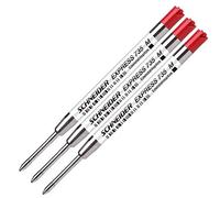 Schneider 77304, Ballpoint Refill 735M, Pack of 3, Red