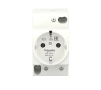 Schneider A9A15310 Modular Socket-Outlet Modular Socket 16A Ue 250V 2P T, White