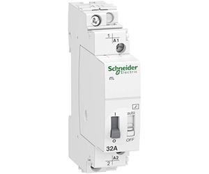 Schneider A9C30831 Impulse Relay Itl 32A 1P 230Vac/110Vdc, White, Set Of 12 Piece