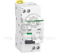Schneider A9DF3640 Acti9 iCV40 RCBO, 1P+N, 40A, C Curve, 6000A, 30mA, A-SI type