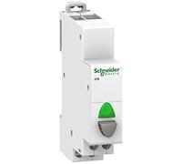 Schneider A9E18036 Single Push Button, White, Set of 12 Piece