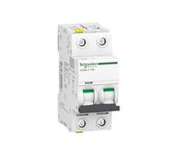 Schneider A9F04210 Circuit Breaker iC60N, 2P, 10A, C Characteristics, White