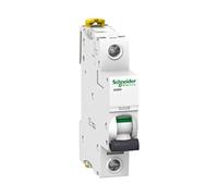 Schneider A9F74101 iC60N 1P 1A C MCB Miniature Circuit Breaker, White