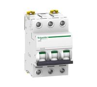 Schneider A9F74320 iC60N 3P 20A C MCB Miniature Circuit Breaker, White, Set of 1 Piece