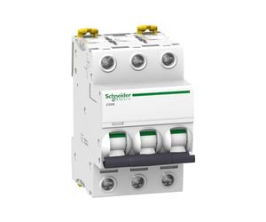 Schneider A9F74320 iC60N 3P 20A C MCB Miniature Circuit Breaker, White, Set of 1 Piece