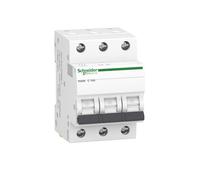 Schneider A9K02316 Circuit Breaker K60N 3P, 16A, C Characteristic, 6kA, Trip Switch, White
