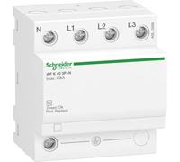 Schneider A9L15688 SPDs IPF 40 40 KA 3P N Surge Arrester, 340 V, White