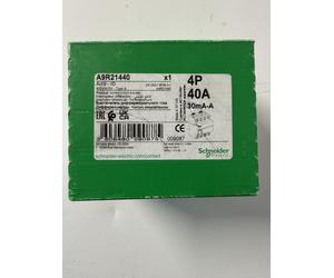 SCHNEIDER A9R21440 40 AMP 30mA FOUR POLE RCCB RCD TYPE A ILD ACTI9 VAT INC BOXED
