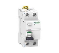Schneider A9R61225 Rccb Residual Current Circuit Breaker Iid 2P 25A 30Ma Si, White