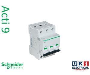 Schneider Acti 9 iC60H 6A 10A 16A 20A 32A 40A 50A 63A Type B C D 3P MCB 3 Phase