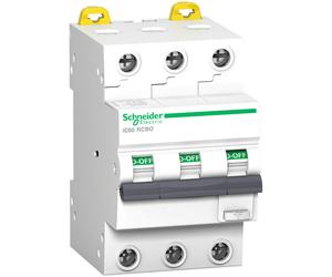 Schneider Acti9 IC60 3P 16A RCBO Circuit Breaker - A9D17316