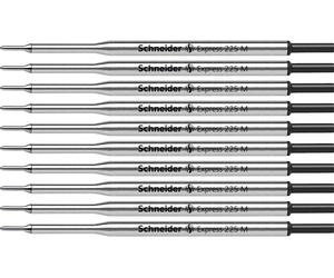 Schneider Ballpoint Pen Black Refill Paper Mate Compatible Medium x 10